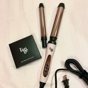 ***SOLD*** New L’Ange Curling Iron Bundle Wand Pink Rose Gold Beach Waves Curls